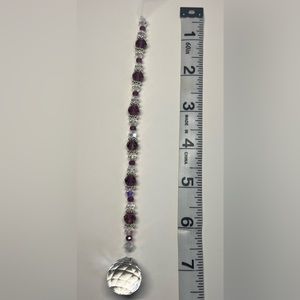 Dark purple and clear Mini Suncatcher.